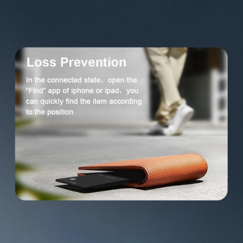 MiLife สมาร์ทการ์ด Global GPS การ์ดป้องกันการสูญหายไร้สายชาร์จ IPX6 กันน้ําสําหรับ Apple ค้นหาของฉัน Image3
