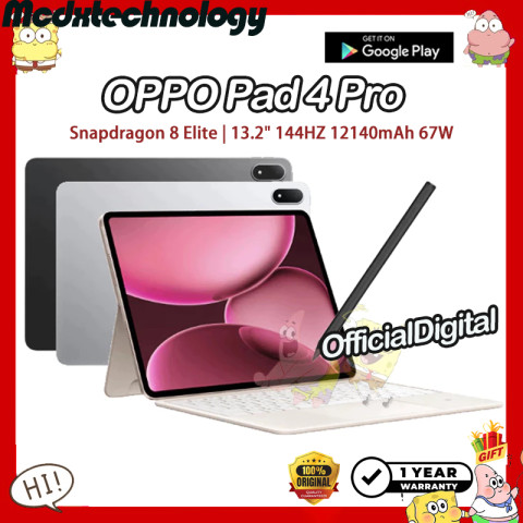 OPPO Pad 4 Pro Snapdragon 8 Elite 13.2" 12140mAh 67W OPPO Pad4 Pro | สนับสนุนไทยและ Google | รับประกัน 12 เดือน Image1