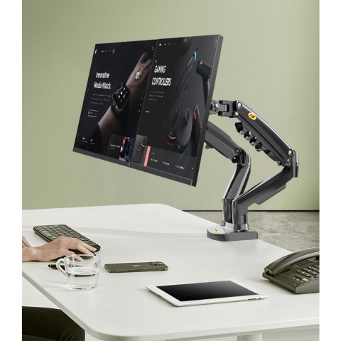 North Bayou NB F160 อุปกรณ์เมาท์ขาตั้ง สปริงแก๊ส หมุนได้ 360 องศา 17 นิ้ว -27 นิ้ว รับน้ําหนักได้ 2-9 กก. Image6