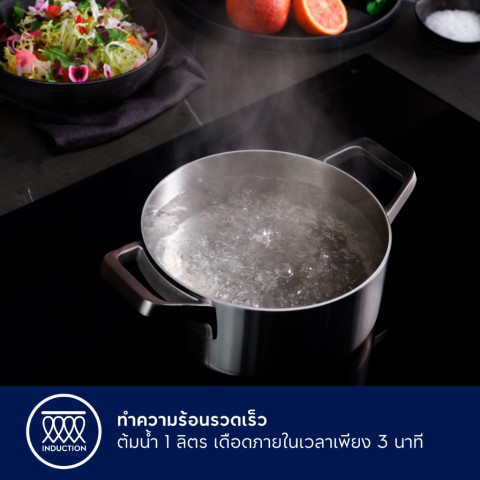 Electrolux เตาแม่เหล็กไฟฟ้าชนิดตั้งโต๊ะ แบบ 1 หัวเตา 2,100 วัตต์ ขนาด 28 ซม. รุ่น ETD42SKR Image2