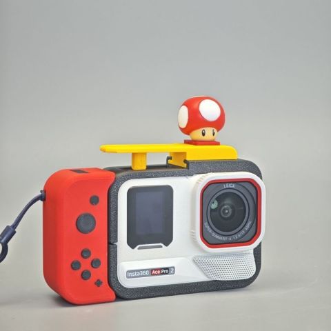 Shadow Stone Action Camera ace pro Printing รุ่นอัพเกรดกรงกระต่ายชุดจับผลิตภัณฑ์ใหม่สไตล์สวิตช์ฟรีสายคล้องมือ Image6