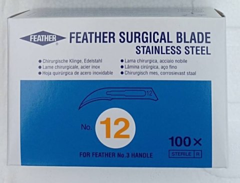 ใบมีดเฟเธอใบมีดสแตนเลส ผลิตจากญี่ปุ่นคมกรีบ มี3เบอร์ให้เลือกสั่ง 12/15/15C Image2