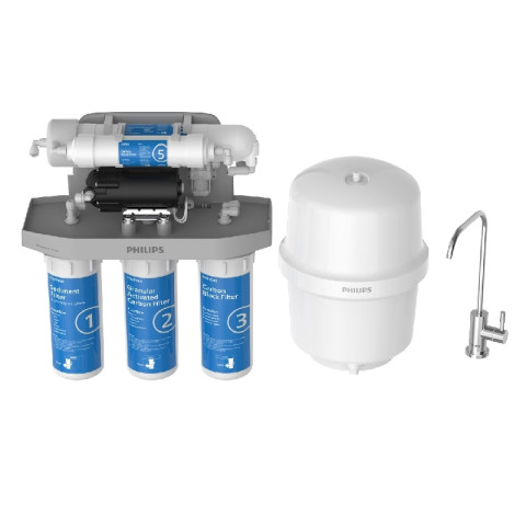 Philips water AUT9510 เครื่องกรองน้ำดื่ม เครื่องกรองน้ำดื่มใต้อ่างล้างจาน 5 ขั้นตอน เมมเบรนระบบรีเวิร์สออสโมซิส (RO) เครื่องกรองน้ำใต้อ่างล้างจาน Image2