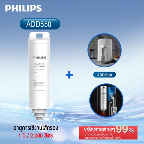 Philips water Filter ADD550 RO ไส้กรอง สำหรับเครื่องกรองน้ำรุ่นRO ADD6910 Image2