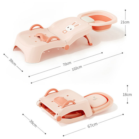 NovaBloom COD เก้าอี้สระผม เตียงสระผม สะดวกสบา ยรุ่นล่าสุด เก้าอี้สระผม พับเก็บได เก้าอี้สระผมเด็ก ใช้ได้ทั้งเด็กและผ้ใหญ่ Image2