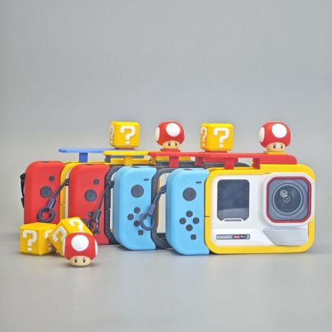 Shadow Stone Action Camera ace pro Printing รุ่นอัพเกรดกรงกระต่ายชุดจับผลิตภัณฑ์ใหม่สไตล์สวิตช์ฟรีสายคล้องมือ Image2