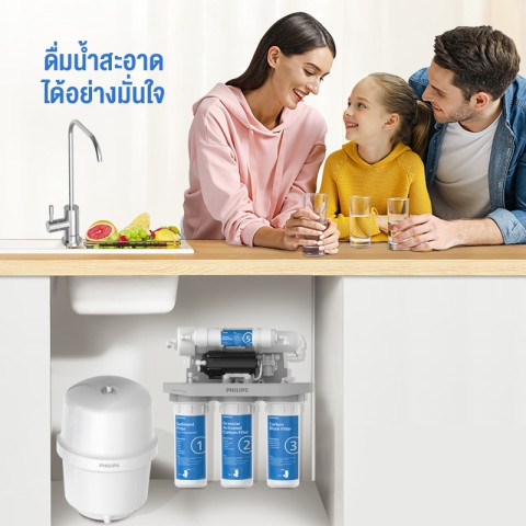 Philips water AUT9510 เครื่องกรองน้ำดื่ม เครื่องกรองน้ำดื่มใต้อ่างล้างจาน 5 ขั้นตอน เมมเบรนระบบรีเวิร์สออสโมซิส (RO) เครื่องกรองน้ำใต้อ่างล้างจาน Image6