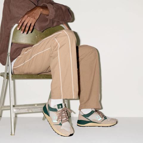 CONVERSE รองเท้า CONVERSE WAVE TRAINER PEAK STYLE OX BROWN/GREEN ผู้ชาย A14217CM_F5BRGN Image6