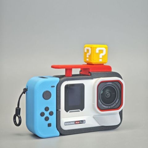 Shadow Stone Action Camera ace pro Printing รุ่นอัพเกรดกรงกระต่ายชุดจับผลิตภัณฑ์ใหม่สไตล์สวิตช์ฟรีสายคล้องมือ Image4