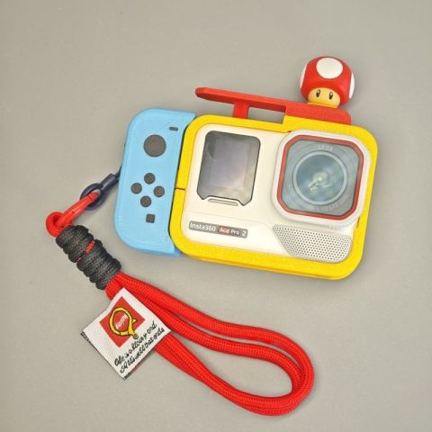 Shadow Stone Action Camera ace pro Printing รุ่นอัพเกรดกรงกระต่ายชุดจับผลิตภัณฑ์ใหม่สไตล์สวิตช์ฟรีสายคล้องมือ Image1