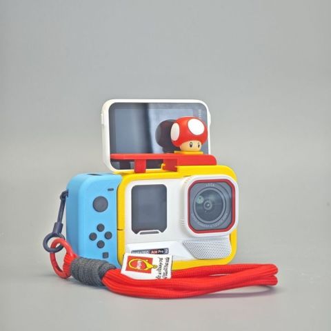 Shadow Stone Action Camera ace pro Printing รุ่นอัพเกรดกรงกระต่ายชุดจับผลิตภัณฑ์ใหม่สไตล์สวิตช์ฟรีสายคล้องมือ Image3