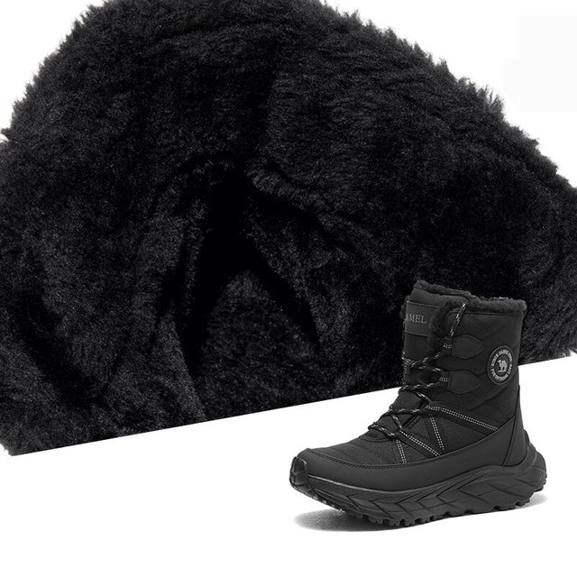 เสื้อขนอูฐของผู้หญิงบูทหิมะอบอุ่นรองเท้าปีนเขาชั้นนำดูดซับแรงกระแทกในฤดูหนาว
