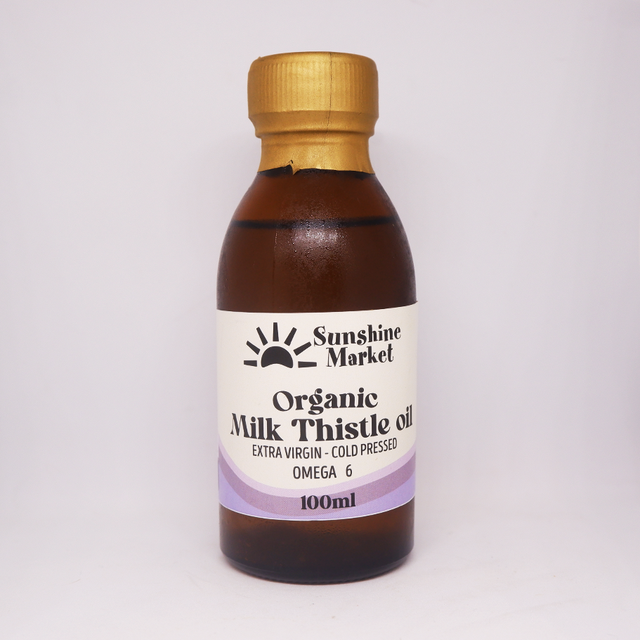 Sunshine Organic Milk Thistle oil 100ml  | น้ำมันมิลค์ทิสเซิลออร์แกนิก | Sunshine Market