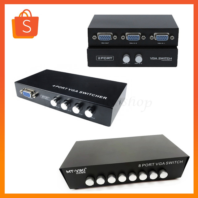 VGA Switch 2 To1/4 To 1/ 8 To1 Selector Switch 2x1/4X1/8x1 Manual VGA Switch