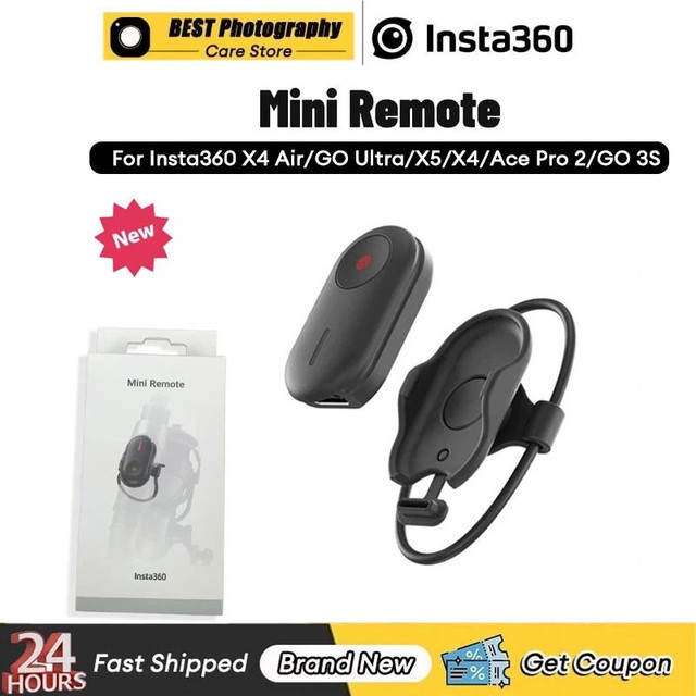 【🇹🇭 กรุงเทพฯ】Original Insta360 Mini Remote (33ft 10m Controller) For Insta360 X4 Air/GO Ultra/X5/ X4/Ace Pro 2/GO 3S