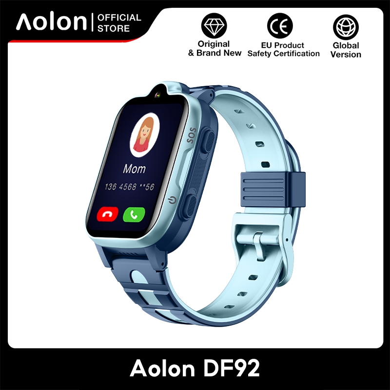 Aolon DF92 นาฬิกาเด็กใส่ซิม GPS 1.69 นิ้ว การโทรด้วยเสียง 4G นาฬิกาการโทรวิดีโอ GPS+LBS+WIFI+AGPS 800mAh smartwatch kids earlybird