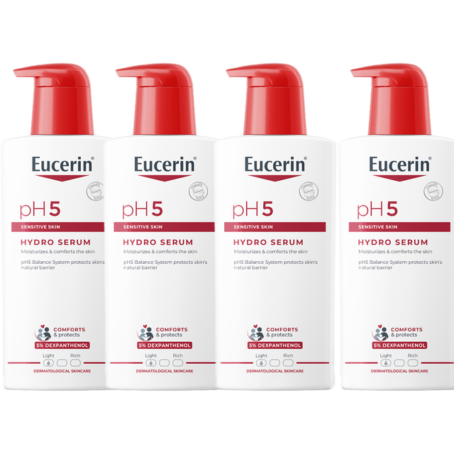 (ซื้อ1แถมฟรี1✨)EUCERIN PH5 SENSITIVE SKIN HYDRO SERUM 400 ML X2 ยูเซอริน พีเอช5 เซ็นซิทีฟ สกิน ไฮโดร เซรั่ม 400 มล.