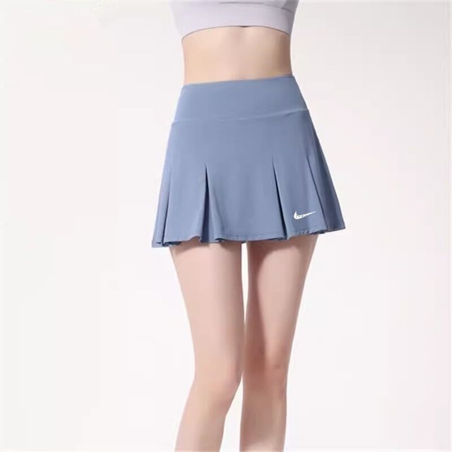 กระโปรงสั้นกีฬาคอตตอนระบายอากาศได้ดีสำหรับผู้หญิง กระโปรงกอล์ฟแบดมินตันสูงเอวสูงแห้งเร็วสำหรับฤดูร้อน