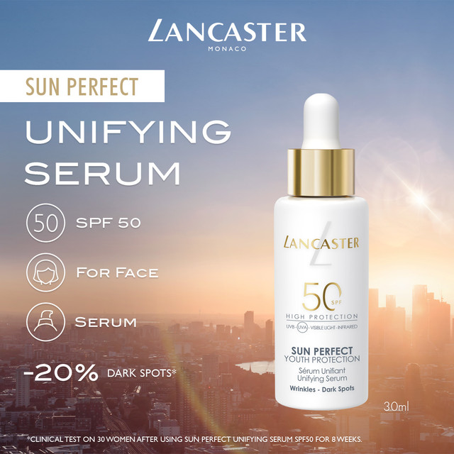 แลนแคสเตอร์ ซันเพอร์เฟค ยูนิฟายอิ้ง เซรั่ม เอซพี่เอฟ 50 30มล.