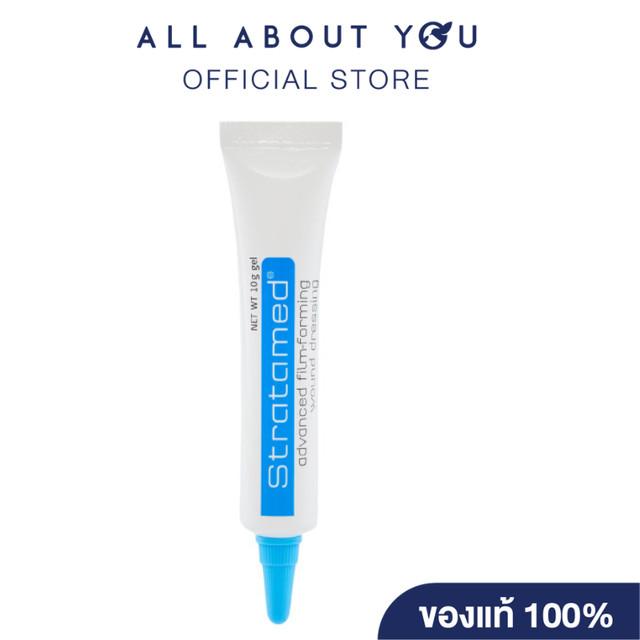 Stratpharma  Stratamed  10  g.หลอดฟ้า เจลทาแผลแผลเป็นผ่าตัด แผลจากศัลยกรรม