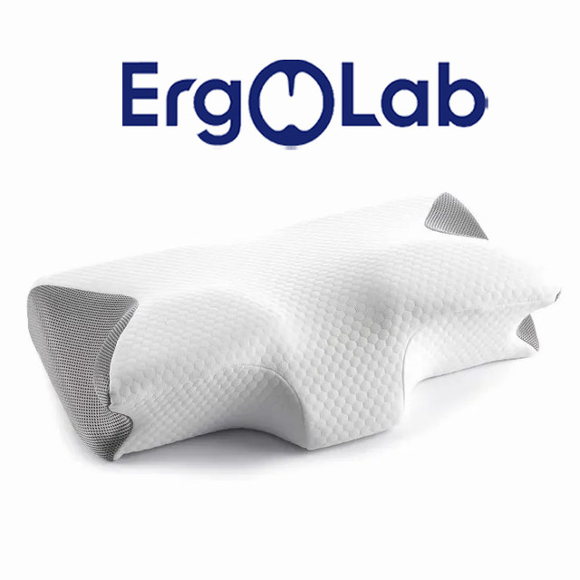 Ergolab Deep Sleep Pillow – Helps Relieve Neck, Shoulder and Back Pain / Memory Foam Pillow to Support the Neck Bones.