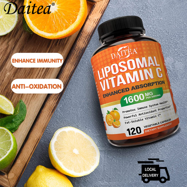Liposome Vitamin C, Improves Heart Health, Promotes Bright Skin, Enhances Extra Absorption