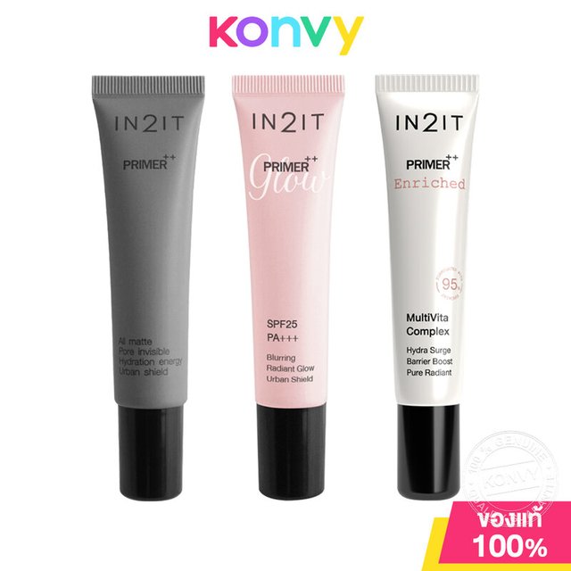 In2It Primer++ อินทูอิท ไพรเมอร์ 15g (PMP/Glow/PME Enriched)