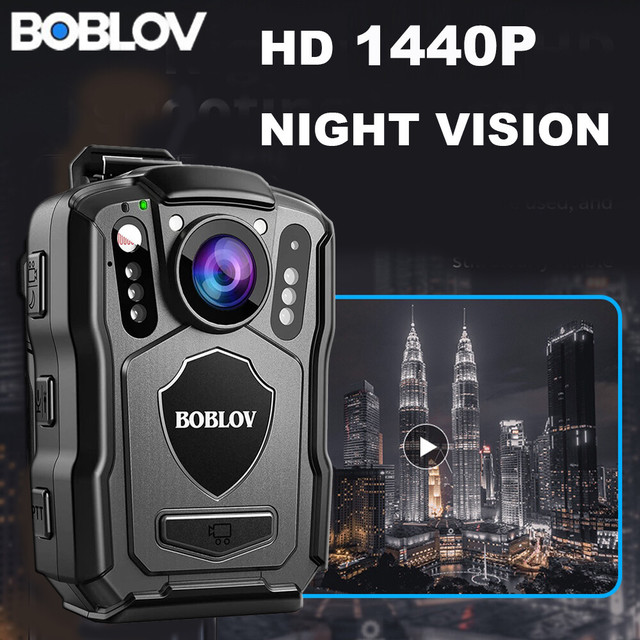 BOBLOV Body Police Camera กล้องสวมใส่ร่างกาย T5/M5 กันน้ำกล้องบันทึกวิดีโอแอ็กชันกีฬาไนท์วิชั่น IR เครื่องบันทึกวีดีโอกล้องสำหรับรถจักรยานยนต์กล้องติดรถพร้อมบันทึกวนซ้ำการตรวจจับการเคลื่อนไหว
