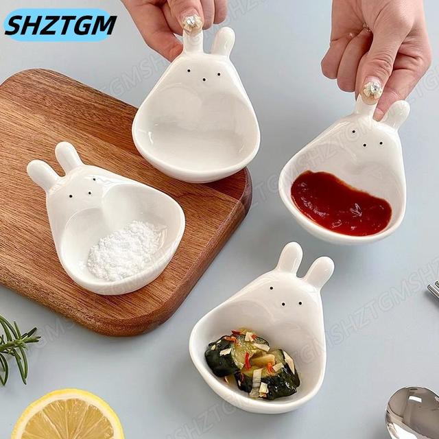 Plates, Food Plates, Plates with Dipping Compartments, Multi-Colored Plates, Food Trays, Rectangular Plates, Dumpling Plates, Plastic Plates