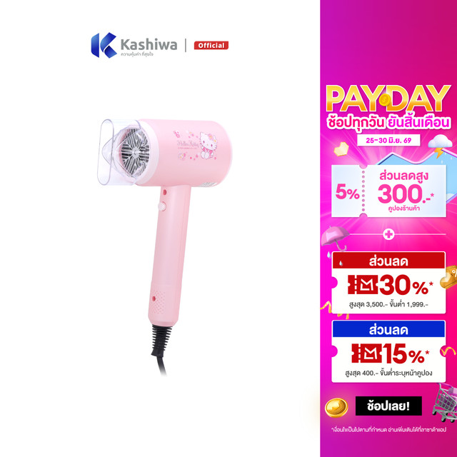 Hello Kitty Hair Dryer Model Hr-1202, Power Capacity 1200W