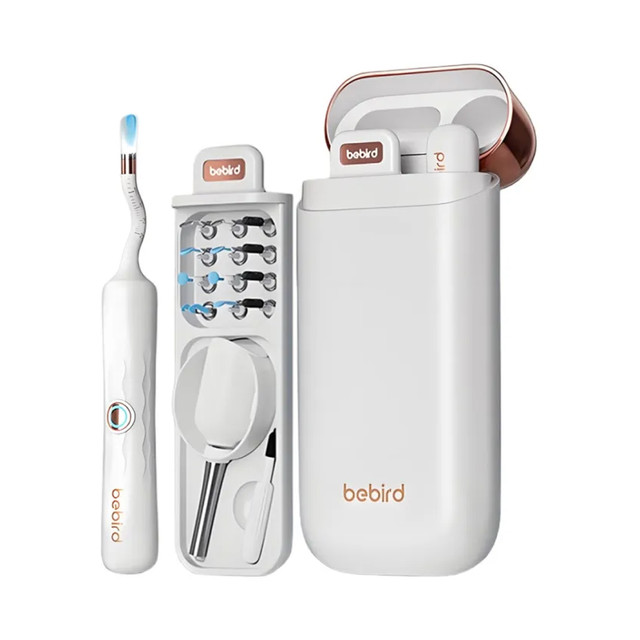 Bebird EarSight Plus R37R ไม้แคะหูอัจฉริยะ（มีอุปกรณ์ตรวจให้ 3 ชิ้น）สำหรับตรวจ หู จมูก ฟัน และคอของเด็ก