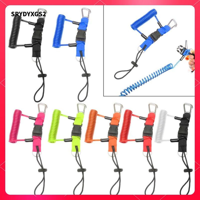 [Srydyxgs2] Dive Coil Camera Lanyard Coil Rope สําหรับไฟฉายว่ายน้ําดําน้ํา