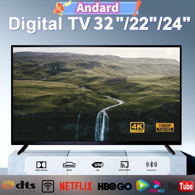 Andard ทีวี 32 นิ้ว LED tv 20/22/24 นิ้วทีวี 32 นิ้ว ทีวีดิจิตอลอนาล็อก ทีวีจอแบน