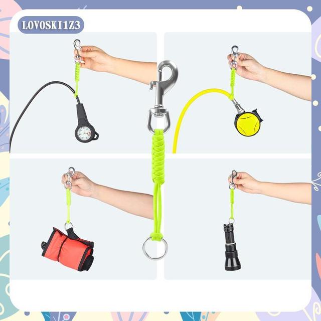 [lovoski1z3] Scuba Diving Lanyard Snap Hook Clip สําหรับกล้องกีฬาใต้น้ําดําน้ําดูปะการัง