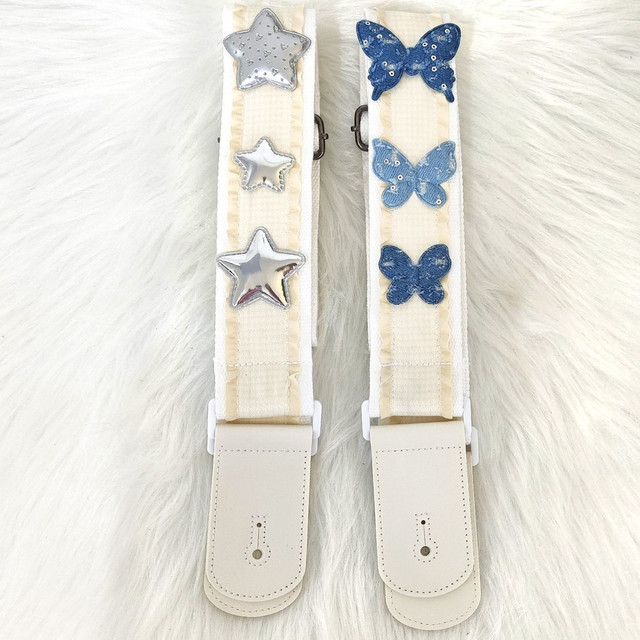 Star Butterfly Guitar Strap สายคล้องไหล่ สายญี่ปุ่น Ukulele Bass สายกีตาร์ไฟฟ้า BRT1228