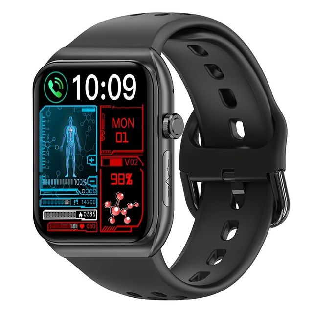 สมาร์ทวอท์ชวัดระดับน้ำตาลในเลือดแบบไม่รุกรานสำหรับ Huawei กำไลข้อมือกันน้ำสำหรับตรวจวัดอุณหภูมิร่างกายสำหรับผู้ชายผู้หญิงโทรผ่านบลูทูธเล่นกีฬา