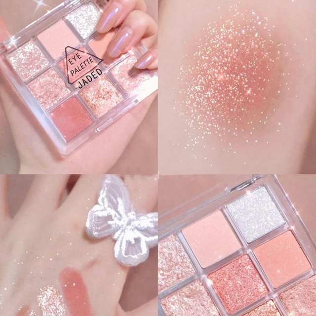 พาเลทอายแชโดว์ เนื้อแมตต์ กลิตเตอร์ ติดทนนาน 9 สี N4O9