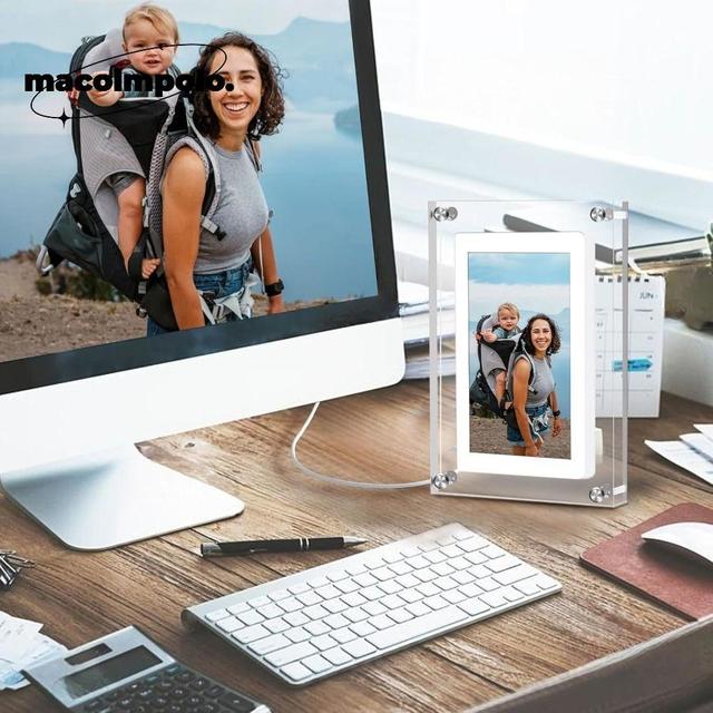 กรอบรูปวิดีโอ,กรอบรูปดิจิตอลอะคริลิคขนาด 5 นิ้ว,ของขวัญ 480x854 จอแสดงผล ไอพีเอส ความละเอียดสูง สไลด์โชว์ กรอบตกแต่งบ้าน
