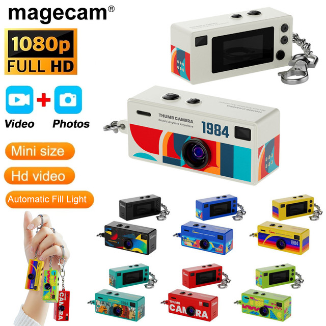 Mini G6 Magecam กล้องดิจิตอล 0.96 นิ้วพวงกุญแจกล้อง Retro 1080P กล้องวิดีโอเครื่องบันทึกวิดีโอพร้อมแฟลช