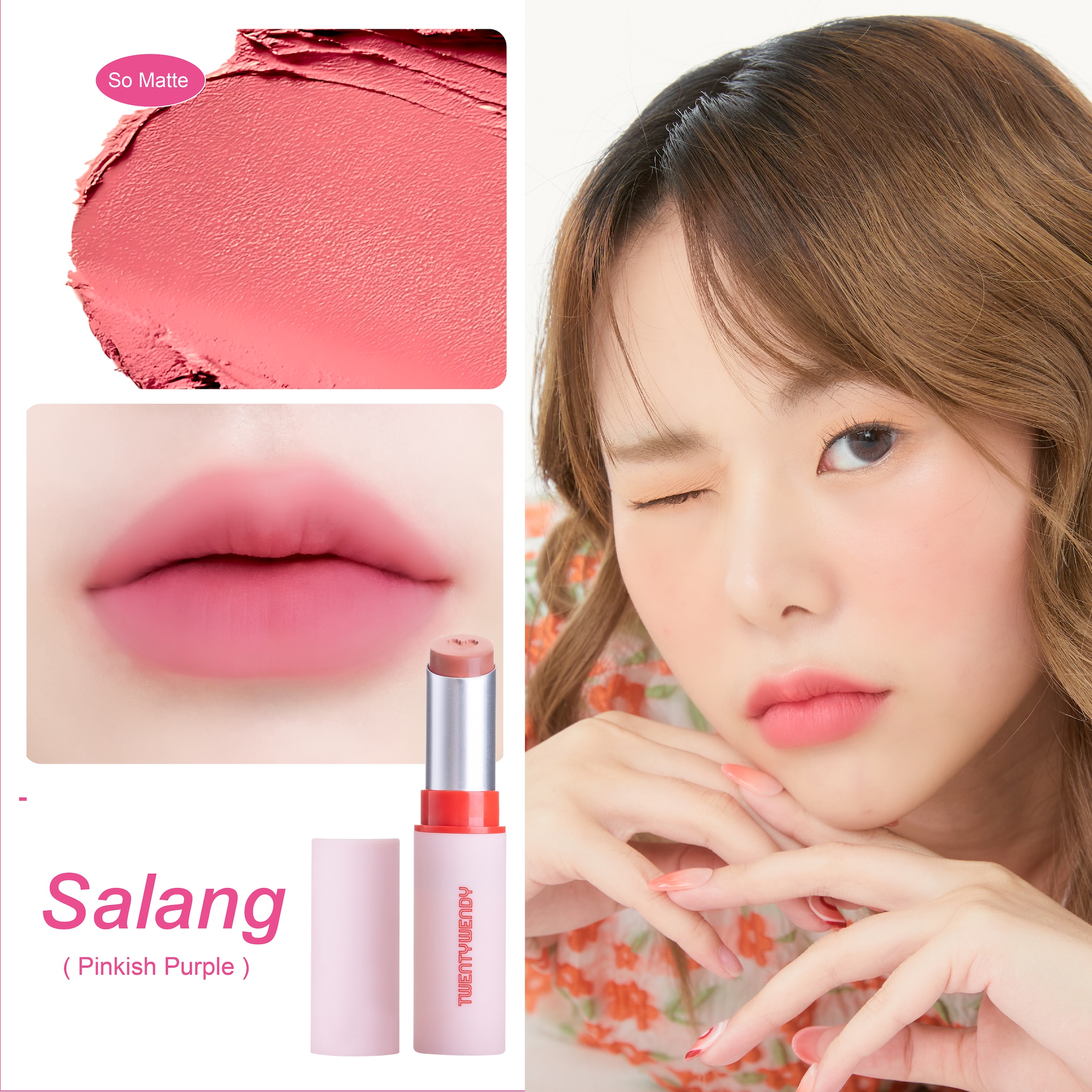 twentywendy | So Matte Soul Mate | ลิปเเมทเนื้อกำมะหยี่ เนื้อลิปนุ่มฟู ฟีลเกาหลี ปากดูอวบอิ่ม