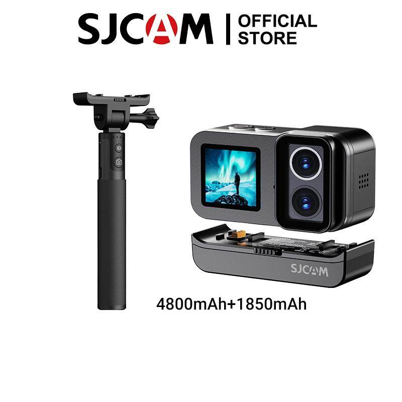 SJCAM เลนส์คู่ SJ20เลนส์คู่หน้าจอคู่สำหรับกลางวันและกลางคืนพร้อมตัวเครื่อง4K 30FPS 5M กันน้ำพร้อมเคสกรอบกันกระแทกสำหรับกีฬาดำน้ำกลางแจ้งเลนส์ซูมดิจิตอล6แกน8X การเคลื่อนไหวช้ากล้องวีดีโอรองรับ2.4G กล้อ