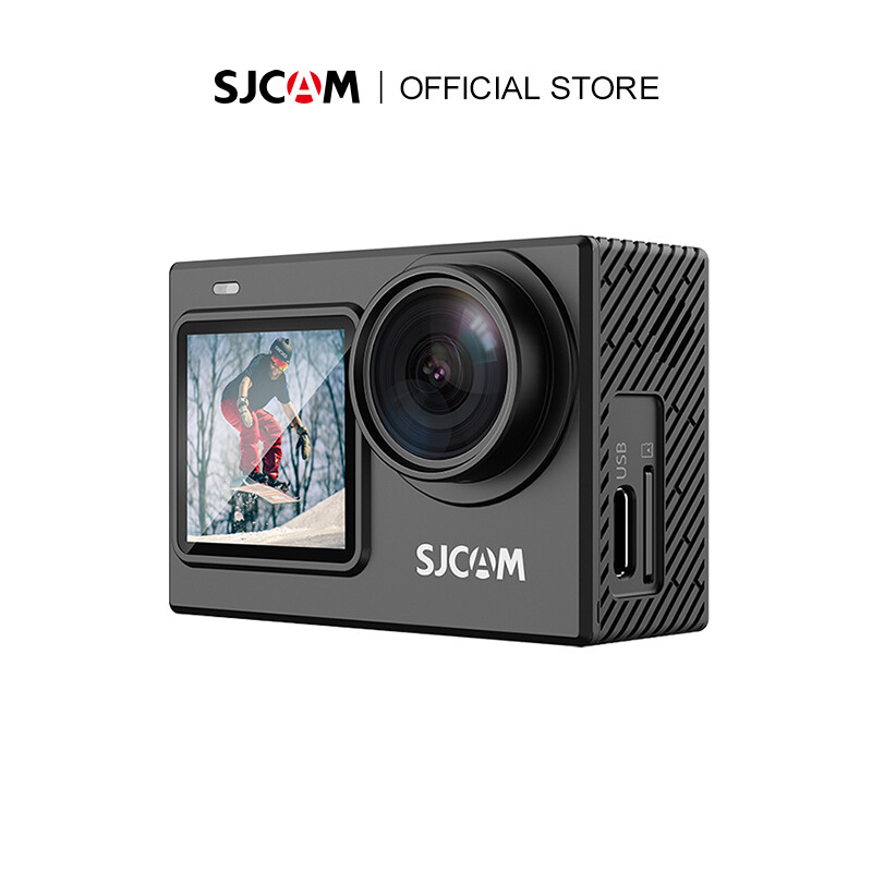 SJCAM SJ6 Ultra 4K60fps กล้องคู่หน้าจอการกระทําพร้อม WiFi 6-aixs Gyroscope Stability ใต้น้ำกล้องกันน้ำ 30 เมตรสนับสนุน MIC ภายนอกสนับสนุนการควบคุมเสียงใน 6 ภาษา