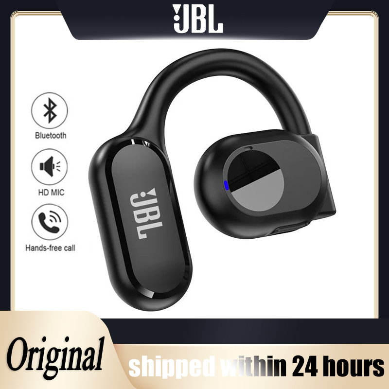 ♥จำกัด Gratis Ongkir♥BT 5.3หูฟังเดี่ยว10เมตรหูฟังไร้สายระยะทางการส่งหูฟังสำหรับเล่นเกมการออกแบบที่ไม่ใช่อินเอียร์สำหรับแล็ปท็อป