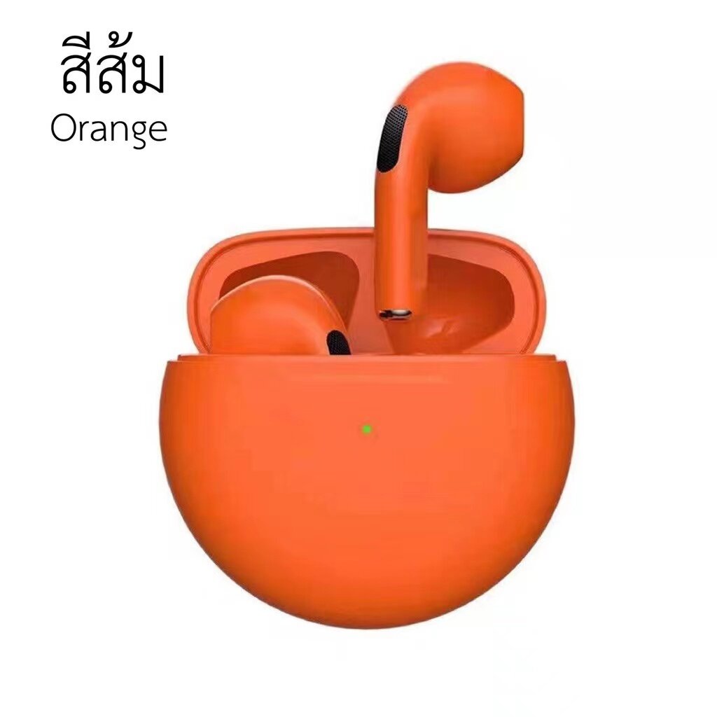 🔥NEW🔥PRO 6 TWSหูฟังบลูทูธ หูฟังบลูทูธไร้สาย หูฟังเกมส์บลูทูธ พร้อมกล่องชาร์จ เหมาะสําหรับ ไอโฟน ซัมซุง oppo vivo หัวเหว่