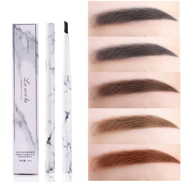 Lameila ดินสอเขียนคิ้ว สวยธรรมชาติดินสอเขียนคิ้วเนื้อเนียนเขียนง่ายกันน้ำEyebrow Pencil Microblading waterproof sweatproof natural look longlastin801#g