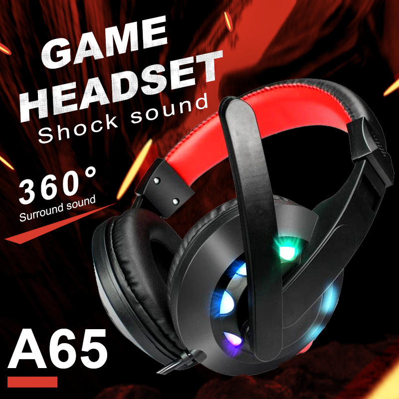 🔥NEW🔥 A65/A3/A2 Gaming Headset หูฟังเกมมิ่ง หูฟังสเตอริโอพร้อมไมโครโฟน แบบครอบหัว มีไมโครโฟน หูฟังเกมมิ่ง