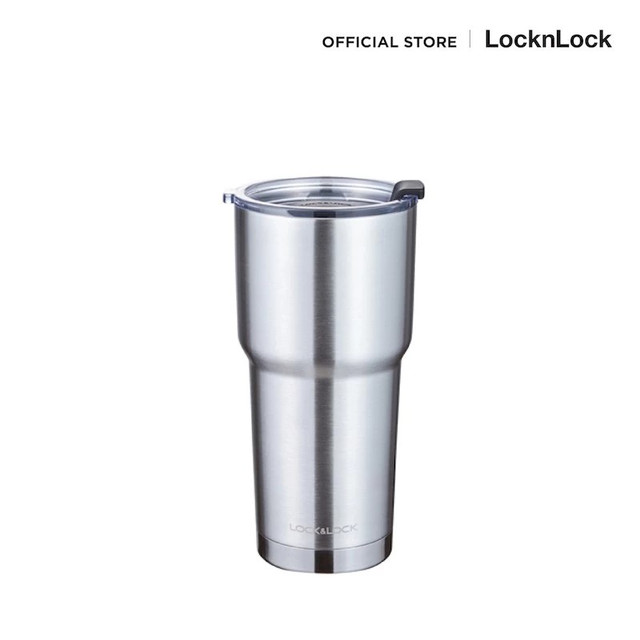 LocknLock แก้วน้ำเก็บความร้อน-เย็น 470มล. สีเงิน LHC4136SLV