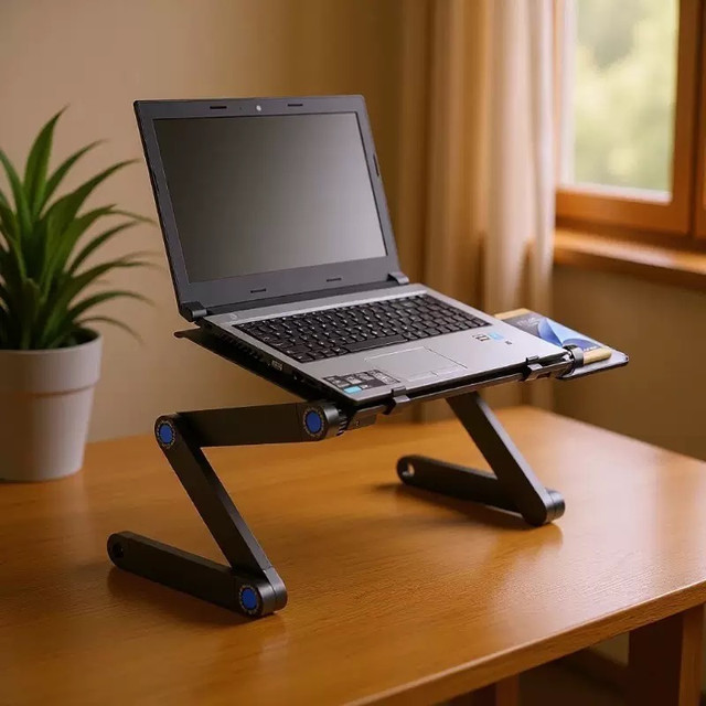360 Degree Notebook Stand with Mouse Holder Grade a Aluminum Alloy Material