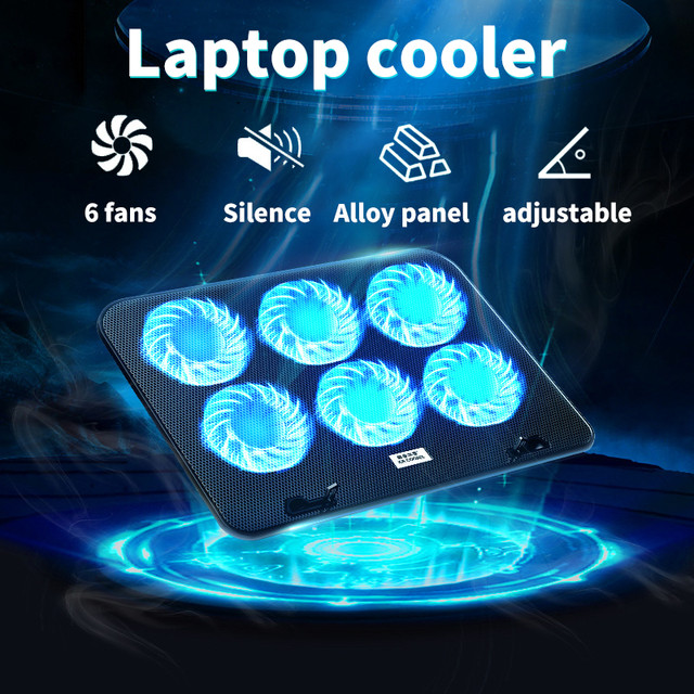 ⭐ Delivery Within 24 Hours ⭐ Cooling Fan Notebook Fan Notebook Radiator Cooling Pad Adjustable Computer Stand Notebook Cooling Fan