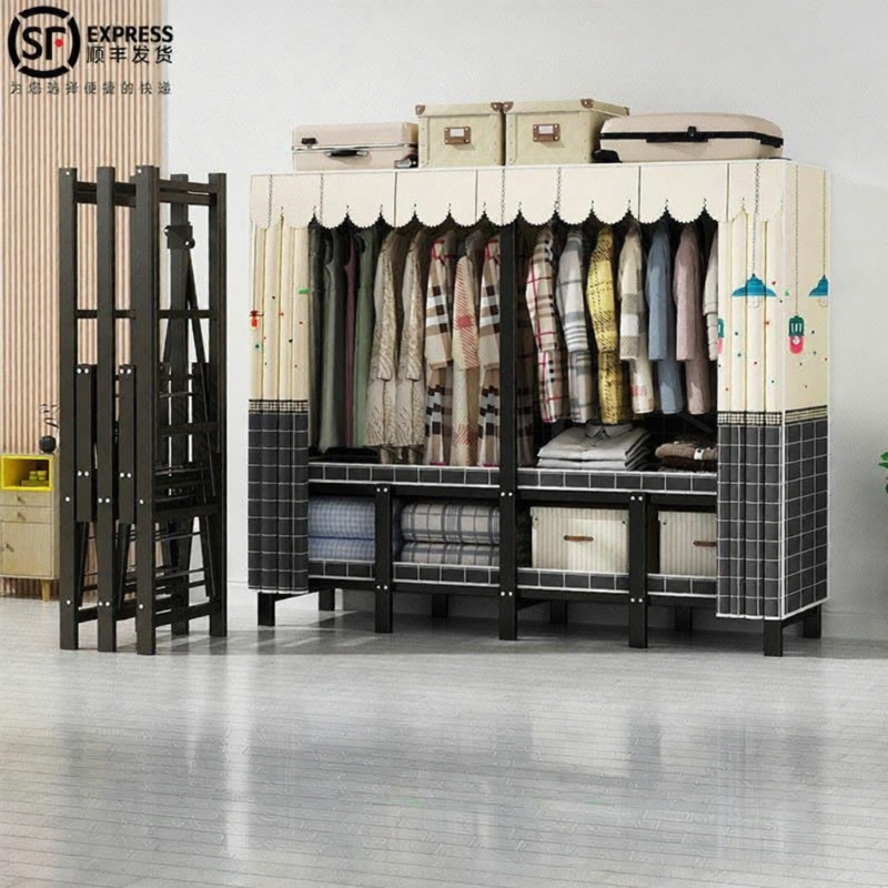 QIUZHISE | Portable Economic Steel Frame Wardrobe